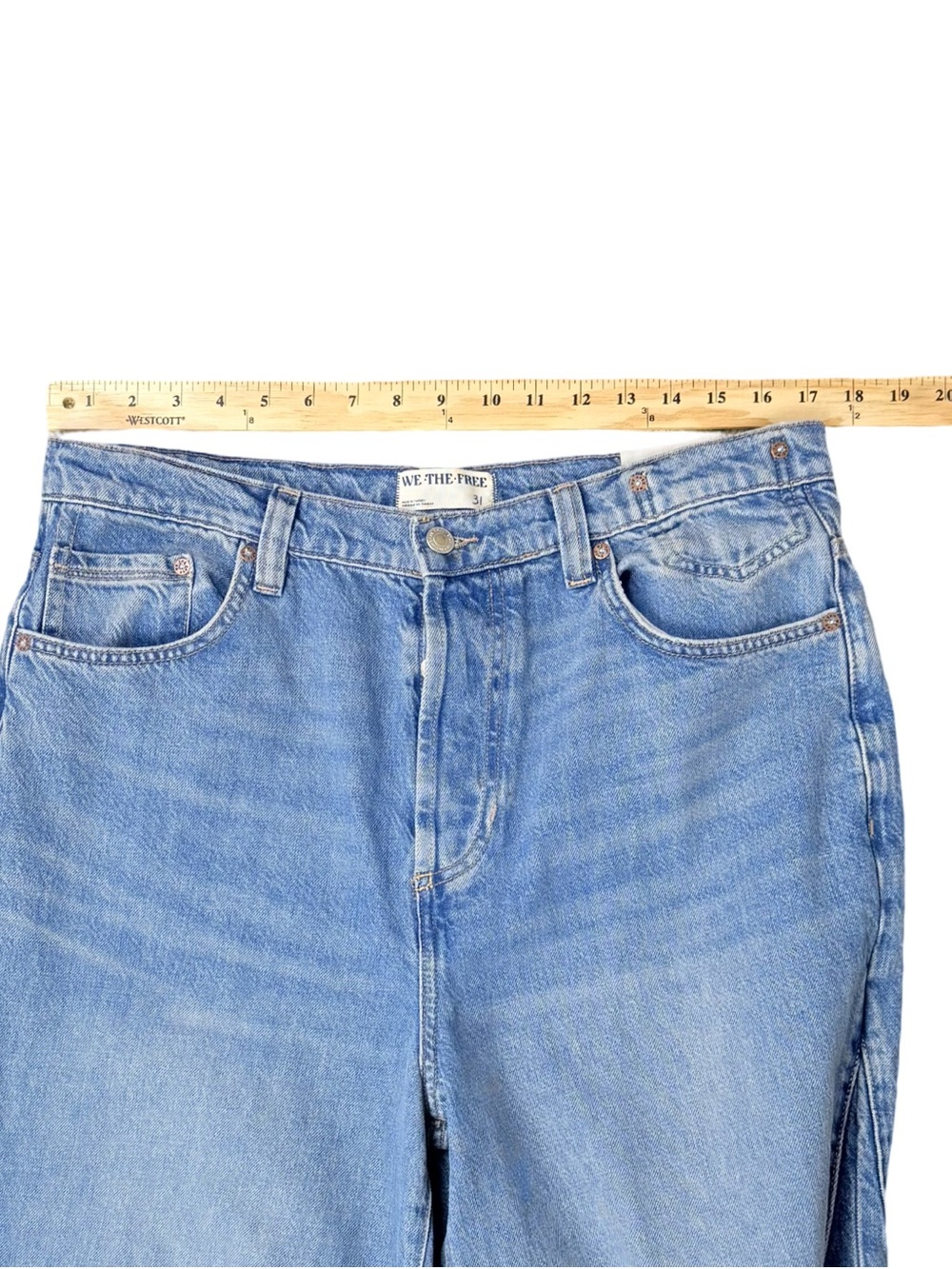 We The Free Women's Eden High Slouchy Wide Leg Jeans in Homefree Size 31 NWT - Picture 6 of 13